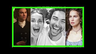 Poldark Ross and Elizabeth reunion Aidan Turner and Heida Reed hang out in London [upl. by Brandtr]