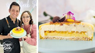 Mango Mousse Cake Recipe Gluten Free [upl. by Epul]