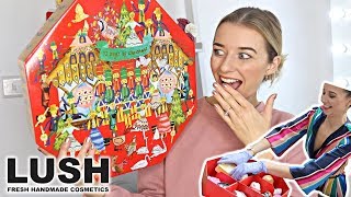 MAKING THE LUSH ADVENT CALENDAR 2018  XMAS FACTORY TOUR [upl. by Louie]