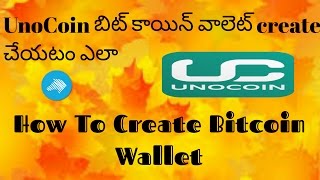 HOW TO CREATE BITCOIN WALLETUNOCOININ TELUGUTECH MADHU [upl. by Wailoo]