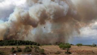 Ardèche  Incendie Labastide de Virac et Vagnas [upl. by Skrap659]