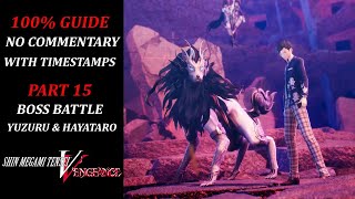 Shin Megami Tensei V Vengeance  No Commentary  100 Guide  Part 15  Battle Yuzuru amp Hayataro [upl. by Meibers]