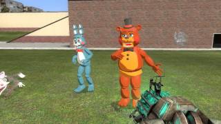 gmod RUNNING FNAF 2 TOY ANAMATRONICS [upl. by Hemminger]