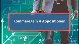 Kommaregeln 4 Appositionen [upl. by Tiemroth159]