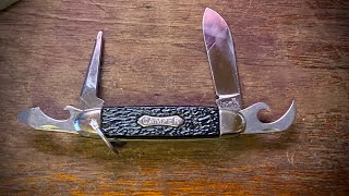 Vintage Imperial Camper Traditional Knife made in Ireland [upl. by Auberbach]