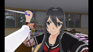 Struggling with Ryoba in Yakuza mode in Joze Shiubas POV  Yandere Simulator [upl. by Ardnassac950]