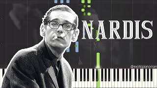 Bill Evans  Nardis Solo Jazz Piano Synthesia [upl. by Nyladnek]