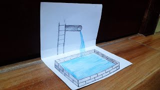 3d drawing on paper how to draw 3d art on paper [upl. by Letrice]