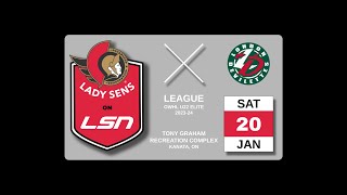 20240120 100 PM  London Jr Devilettes  Ottawa Jr Lady Senators [upl. by Ennaeiluj801]