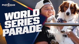 WORLD SERIES PARADE Highlights from the Dodgers parade to celebrate their championship [upl. by Etyak]