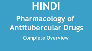 Pharmacology of Antitubercular Drugs Complete Overview HINDI  Dr Shikha Parmar [upl. by Garner]