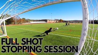 FULL Goalkeeper Shot Stopping Session  High School Academy GKs [upl. by Eartha]