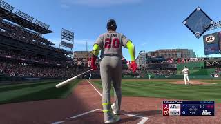 MLB The Show 22 Braves Vs Nationals Game 3 [upl. by Ellimac]