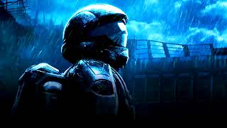 🎧 Thunder and Rain with Halo 3 ODST Piano 8 Hours  Sleep and Relaxation [upl. by Sumer952]