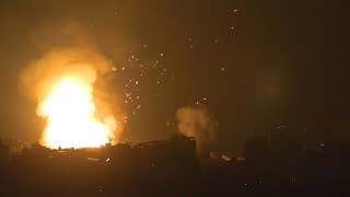 Intense Israeli night strikes rock south Beirut suburbs  AFP [upl. by Ahsial]