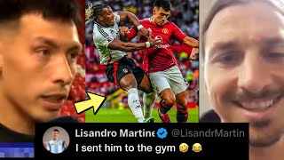 WORLD REACT TO LISANDRO MARTINEZ COMMENT ON ADAMA TRAORE “SENT HIM BACK TO GYM” [upl. by Anitsua]