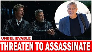 George Clooney and Brad Pitt reunite for hilarious Jimmy Kimmel Live skit in which they threaten to [upl. by Ecnedurp921]