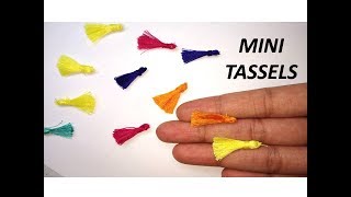 How to make mini tassels  DIY tassels at home  How to make mini tassels at home very easy [upl. by Grover]