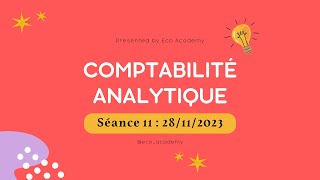 Comptabilité Analytique S3 séance 11 Imputation rationnelle des charges fixes [upl. by Zischke]