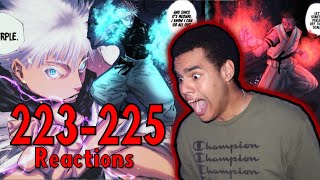 JUJUTSU KAISEN CHAPTERS 223 224 amp 225 REACTIONS [upl. by Xonk]