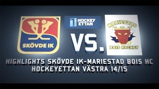 Skövde IK  Mariestad BoIS HC 24 Billingehov 20141210 201415 HockeyEttan Västra [upl. by Ybrek182]