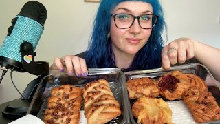 ASMR Eating Pastries amp Drinking Iced Coffee ☕ [upl. by Delmar]