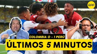 COLOMBIA 0  1 PERÚ Así se vivieron los últimos 5 minutos del partido [upl. by Helyn]