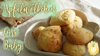 BLW Apfelwölkchen  Backen fürs Baby  Rezept nach BreifreiBabyBlog  Aennecken [upl. by Seldon805]