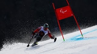 Christoph Kunz 2nd run  Mens giant slalom sitting  Alpine skiing  Sochi 2014 Paralympics [upl. by Denver]