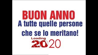 Buon 2020  canzoni di buon anno  video per augurare un felice anno [upl. by Inalial]