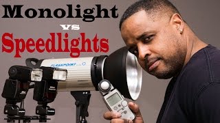 Monolight vs Speedlight Test How many Speedlights  1 Monolight [upl. by Adala31]