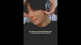 Heart beat like radio🫠jungkook jjk kookv btsarmy [upl. by Ahmed]