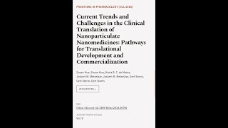 Current Trends and Challenges in the Clinical Translation of Nanoparticulate Nanomedi  RTCLTV [upl. by Manfred790]