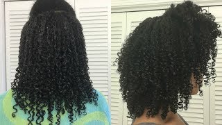 UPDATED CURLY HAIR ROUTINE W SHINGLING METHOD [upl. by Icram]