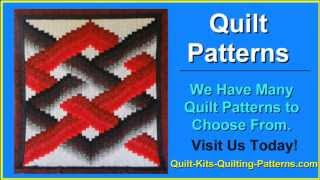 Twisted Bargello Quilt Pattern Lightning Strikes Quilt  3D Quilt Patterns  Free Quilting Patterns [upl. by Omarr]