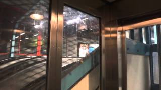 ThyssenKrupp incline traction elevator  Sundbyberg Subway station Sundbyberg Sweden [upl. by Ayotnahs]