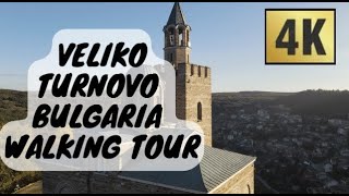 Veliko Turnovo Bulgaria 4K Walking Tour  Mother Bulgaria memorial to Tsarevets Fortress and more [upl. by Rebna]