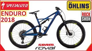 SPECIALIZED ENDURO 2018MTB 🚴ESPECIFICACIONES🚴🚴 Detalles  QuedateEnCasa [upl. by Aduhey]