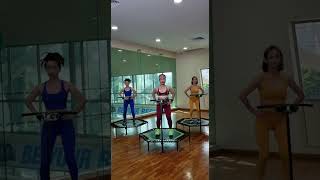 A trampoline workout you need to try  Jumping Fitness shorts [upl. by Philip717]