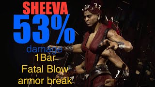 MK11 KL Sheeva 530 Damage Combo [upl. by Vinaya]