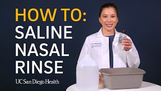 Saline Nasal Rinse How To [upl. by Anse]