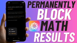 How to Permanently Block Apple Intelligence Math Results on iPhone amp iPad [upl. by Dedrick]