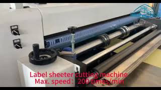 labeladhesive paper sheeter cutting machine [upl. by Lenoel]