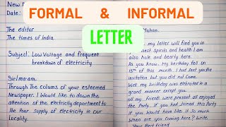 Formal and Informal letter writing in English [upl. by Greeley]