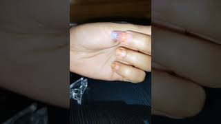 Light pink polygel nail extension polygel nails yoytubeshorts shrtsvideo [upl. by Zabrine]