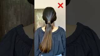 Stop Doing This ❌  hairstyle ponytail hairtutorial shorts [upl. by Rayle]