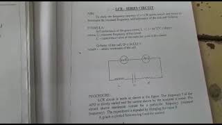 LCR Series resonance circuit experiment in Tamil LCR series [upl. by Backer]