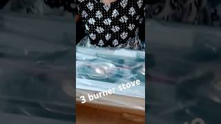 New 3 burner gas stove👌sharesubscribelikeflipkartcookingbuyingshortsviralvideo [upl. by Ricarda]