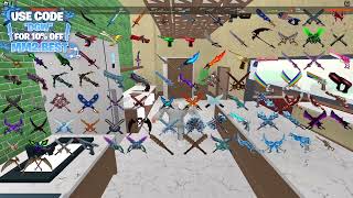 LAGGIEST GAME EVER MM2 AIM TRAINER [upl. by Ahkihs315]