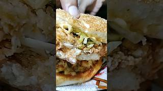 Asmr Mukbang Eating Crispy Zinger🍔 with Ketchup  Short 1  Secret Mukbangers [upl. by Elcin190]